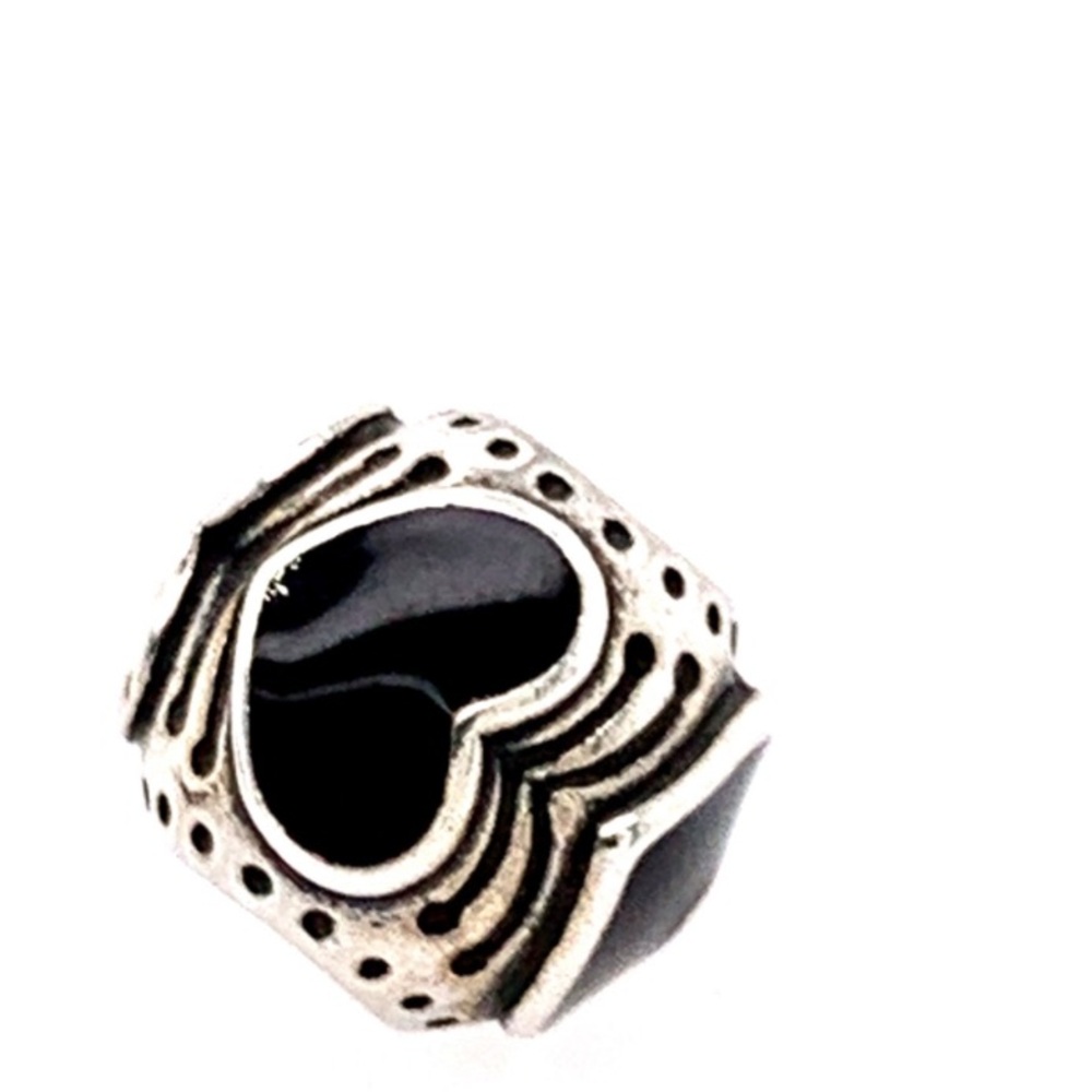 Heart-Shaped Silver Charm